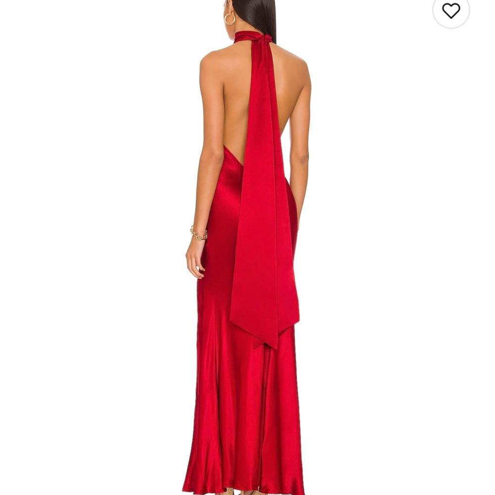 SAU LEE Burgundy Penelope Gown US 0 / UK 4